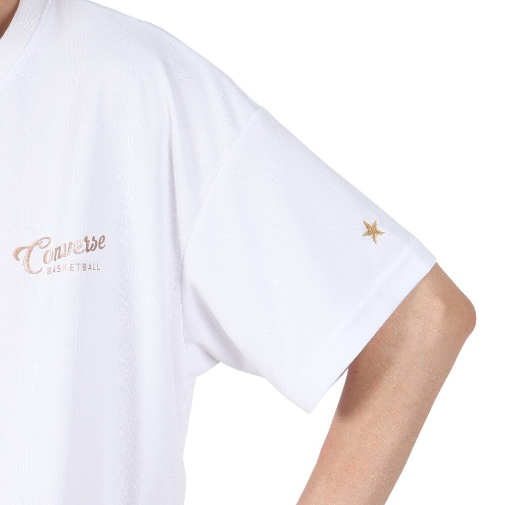 コンバース（CONVERSE）（メンズ、レディース）バスケットボールウェア ゴールドシリーズ プリントTシャツ CBG251353-1100