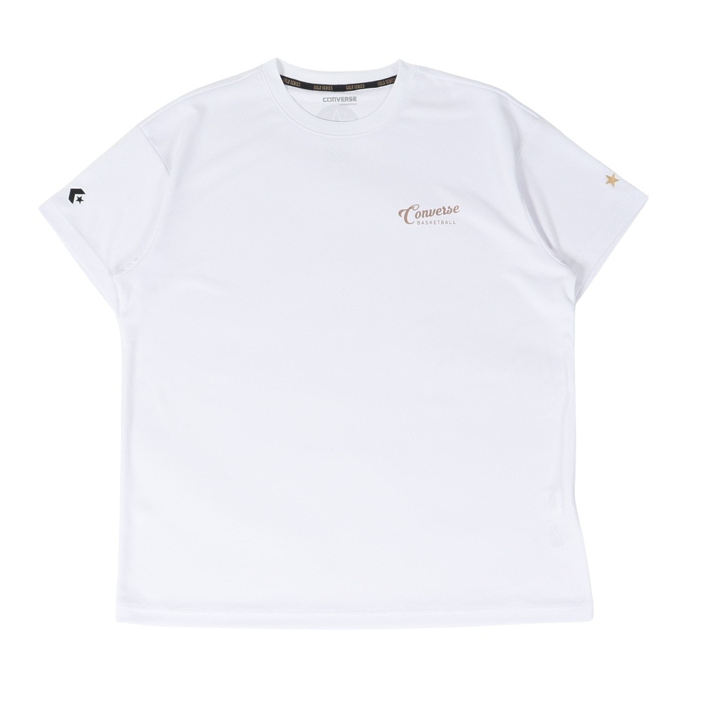 コンバース（CONVERSE）（メンズ、レディース）バスケットボールウェア ゴールドシリーズ プリントTシャツ CBG251353-1100