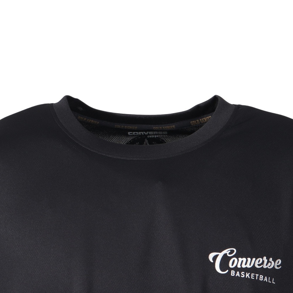 コンバース（CONVERSE）（メンズ、レディース）バスケットボールウェア ゴールドシリーズ プリントTシャツ CBG251353-1900