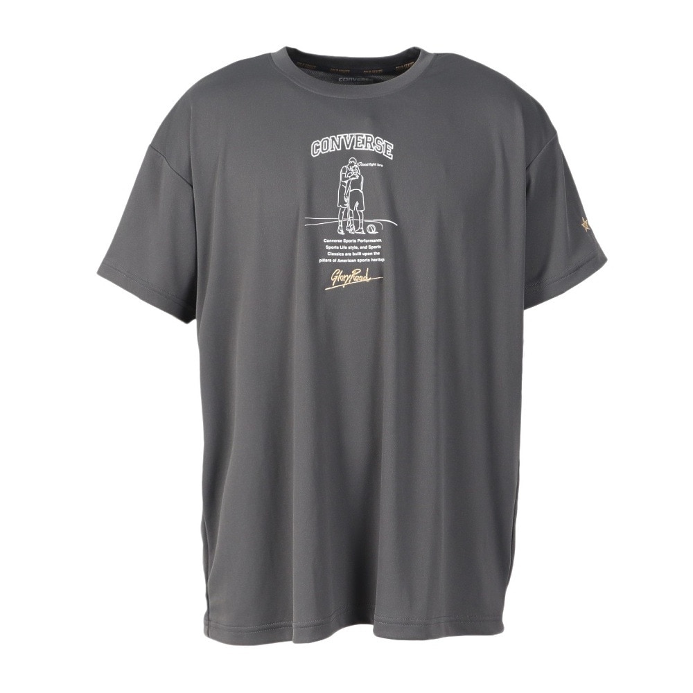 コンバース（CONVERSE）（メンズ、レディース）バスケットボールウェア ゴールドシリーズ プリントTシャツ CBG251354-1800