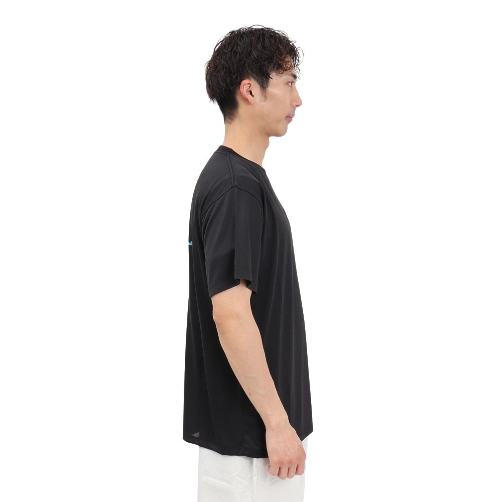 アクター（AKTR）（メンズ）バスケットボールウェア ASTERISK ルーズフィット スポーツ Tシャツ 125-004005 BK