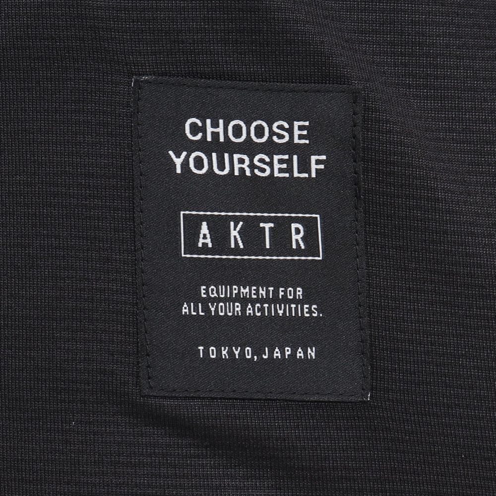 アクター（AKTR）（メンズ）バスケットボールウェア ASTERISK ルーズフィット スポーツ Tシャツ 125-004005 BK