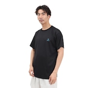 (メンズ)バスケットボールウェア ASTERISK ルーズフィット スポーツ Tシャツ 125-004005 BK