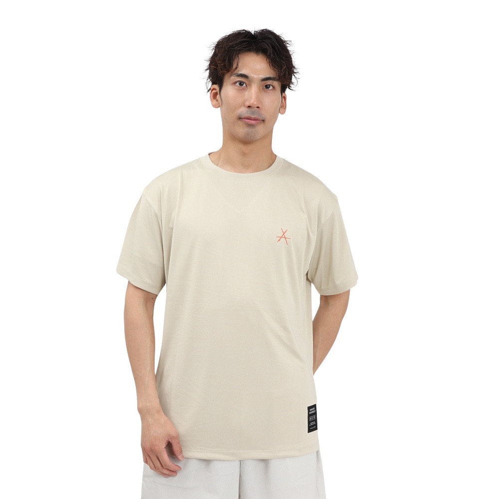 アクター（AKTR）（メンズ）バスケットボールウェア ASTERISK ルーズフィット スポーツ Tシャツ 125-004005 WH