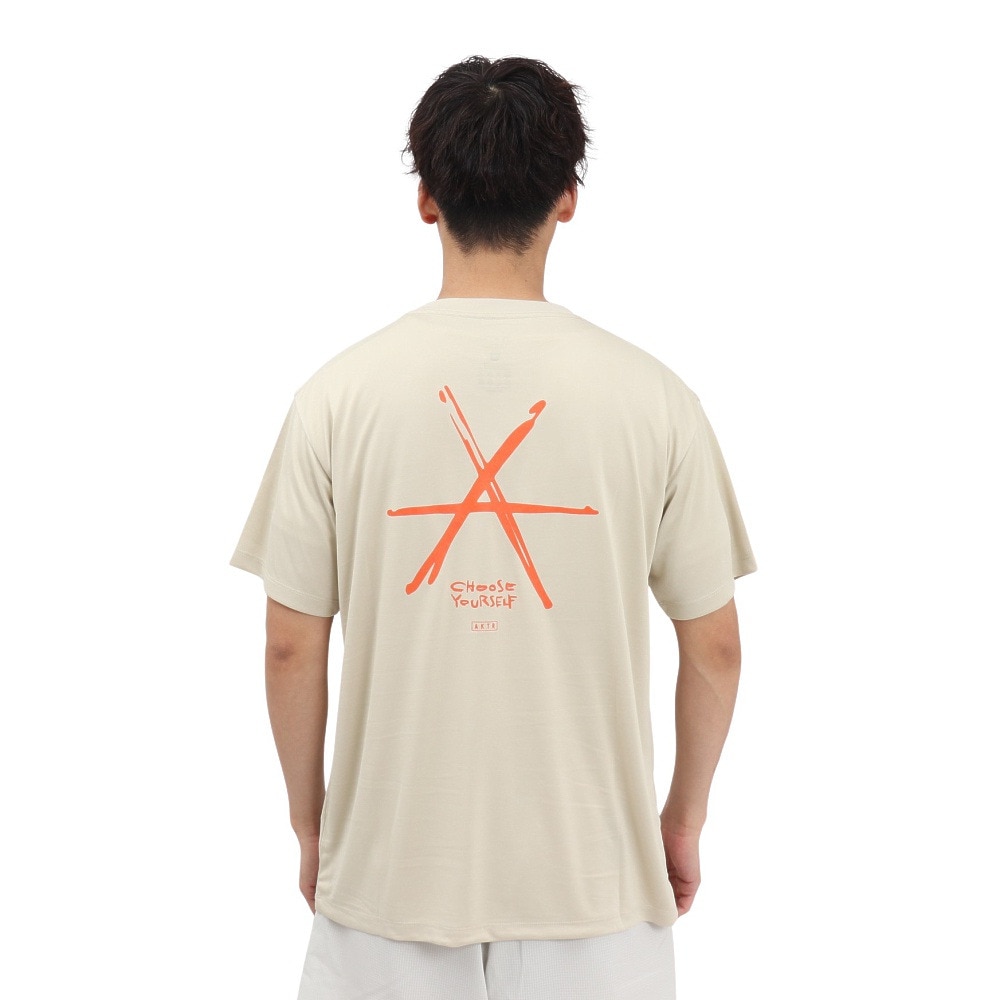アクター（AKTR）（メンズ）バスケットボールウェア ASTERISK ルーズフィット スポーツ Tシャツ 125-004005 WH