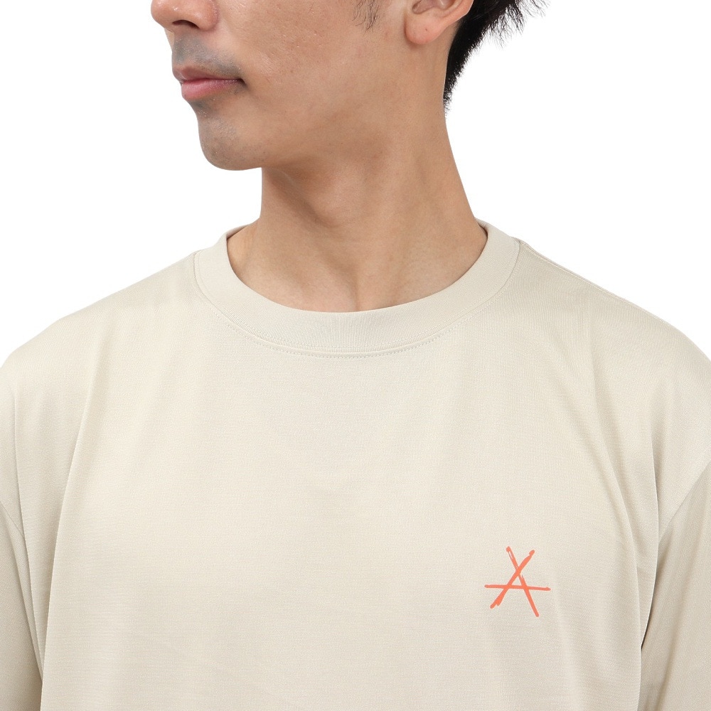 アクター（AKTR）（メンズ）バスケットボールウェア ASTERISK ルーズフィット スポーツ Tシャツ 125-004005 WH