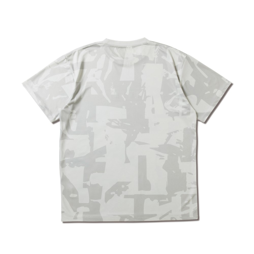 アクター（AKTR）（メンズ、レディース）バスケットボールウェア CUT-UP CAMO ロゴ スポーツ Tシャツ 125-024005 GY
