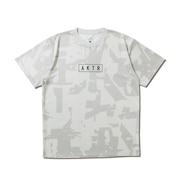 (メンズ、レディース)バスケットボールウェア CUT-UP CAMO ロゴ スポーツ Tシャツ 125-024005 GY
