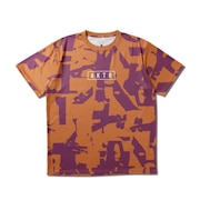 (メンズ、レディース)バスケットボールウェア CUT-UP CAMO ロゴ スポーツ Tシャツ 125-024005 OR