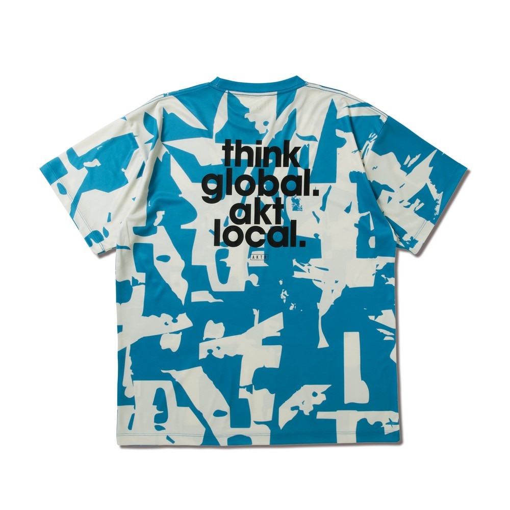 アクター（AKTR）（メンズ、レディース）バスケットボールウェア CUT-UP CAMO ローカル ルーズフィット SP Tシャツ 125-025005 BL