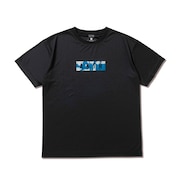 (メンズ、レディース)バスケットボールウェア CUT-UP CAMO ボックスロゴ スポーツ Tシャツ 125-027005 BK