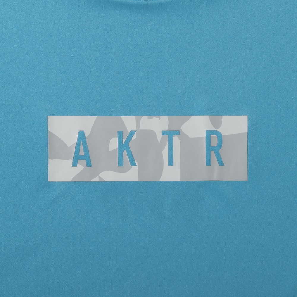 アクター（AKTR）（メンズ、レディース）バスケットボールウェア CUT-UP CAMO ボックスロゴ スポーツ Tシャツ 125-027005 BL