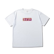 (メンズ、レディース)バスケットボールウェア CUT-UP CAMO ボックスロゴ スポーツ Tシャツ 125-027005 WH