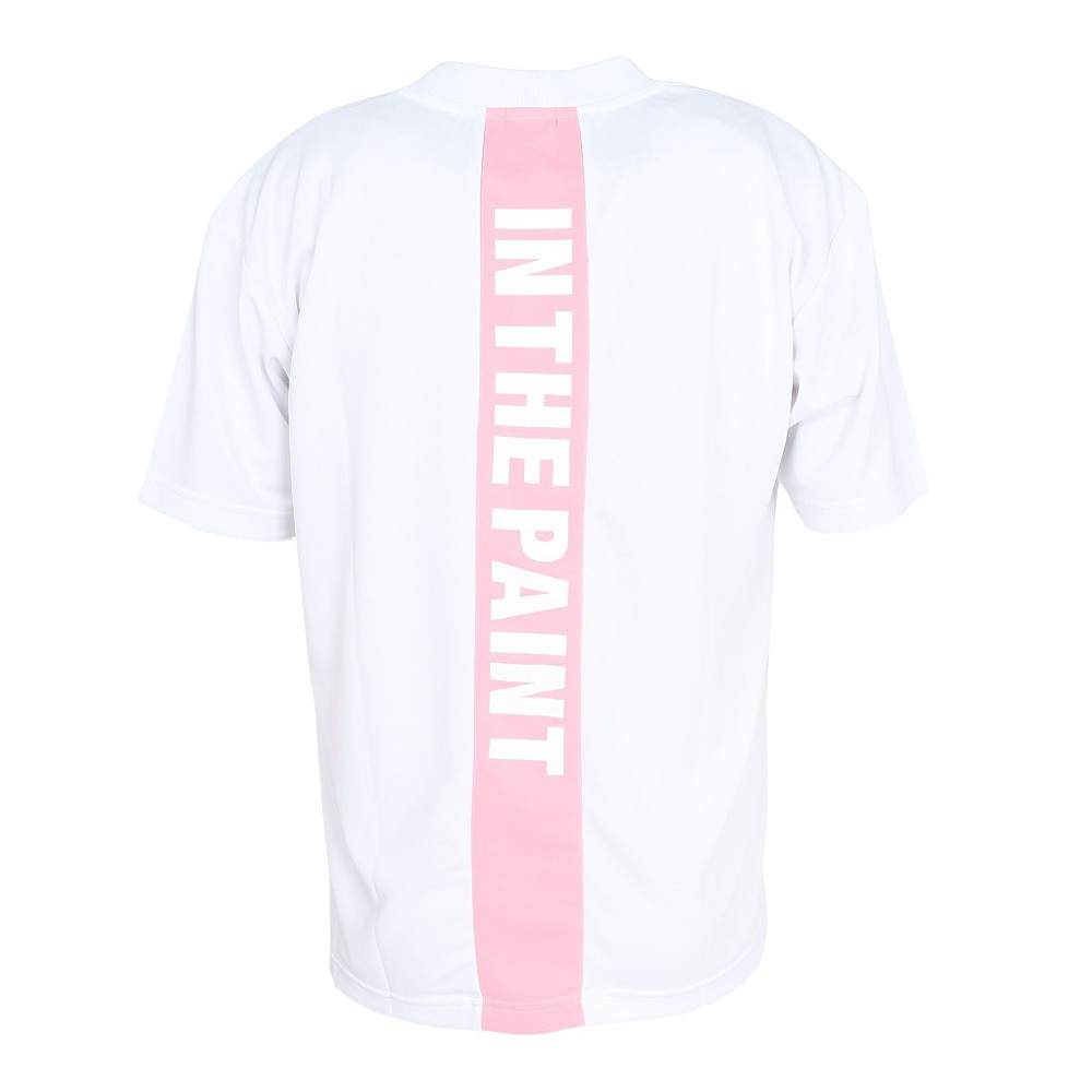 インザペイント（IN THE PAINT）（メンズ）バスケットボールウェア 半袖Tシャツ ITP25329WHT/PNK