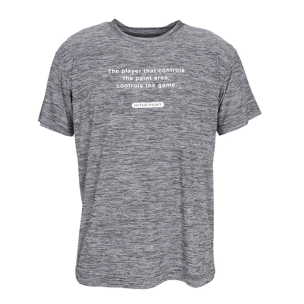 インザペイント（IN THE PAINT）（メンズ）バスケットボールウェア 半袖Tシャツ ITP25339BLK/WHT