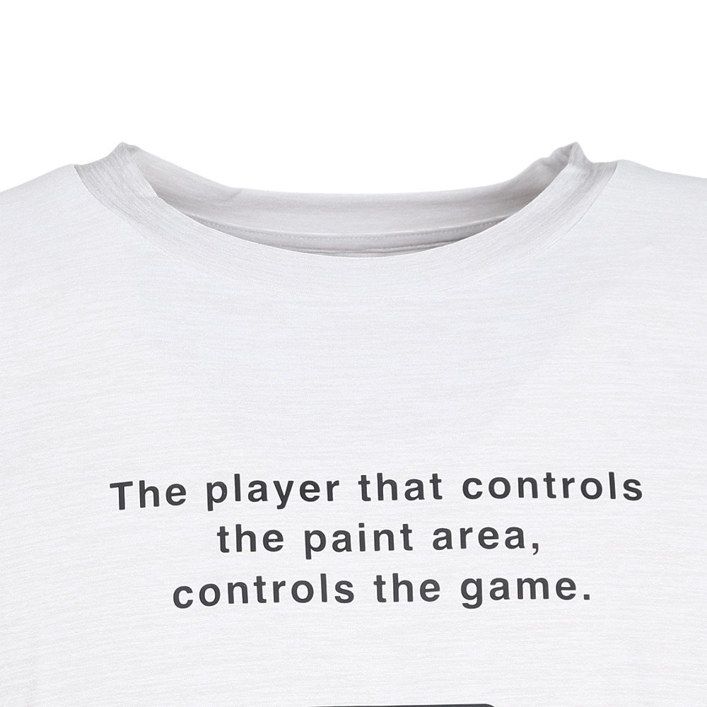 インザペイント（IN THE PAINT）（メンズ）バスケットボールウェア 半袖Tシャツ ITP25339GRY/WHT