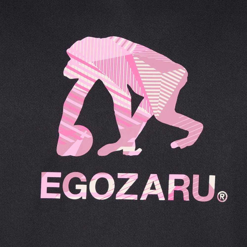 エゴザル（EGOZARU）（メンズ、レディース）バスケットボールウェア ワイドジオメトリックロゴ Tシャツ EZSS25UST001C001