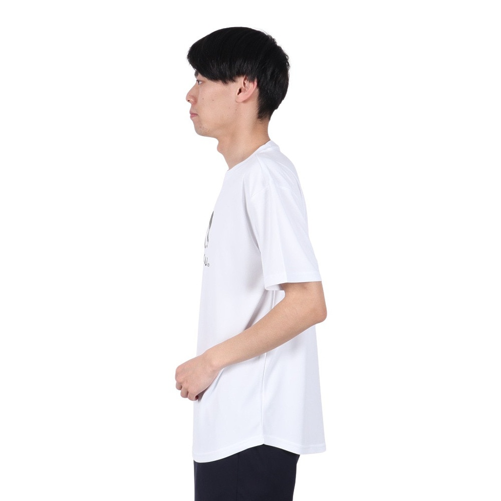 エゴザル（EGOZARU）（メンズ、レディース）バスケットボールウェア ワイドジオメトリックロゴ Tシャツ EZSS25UST001C002