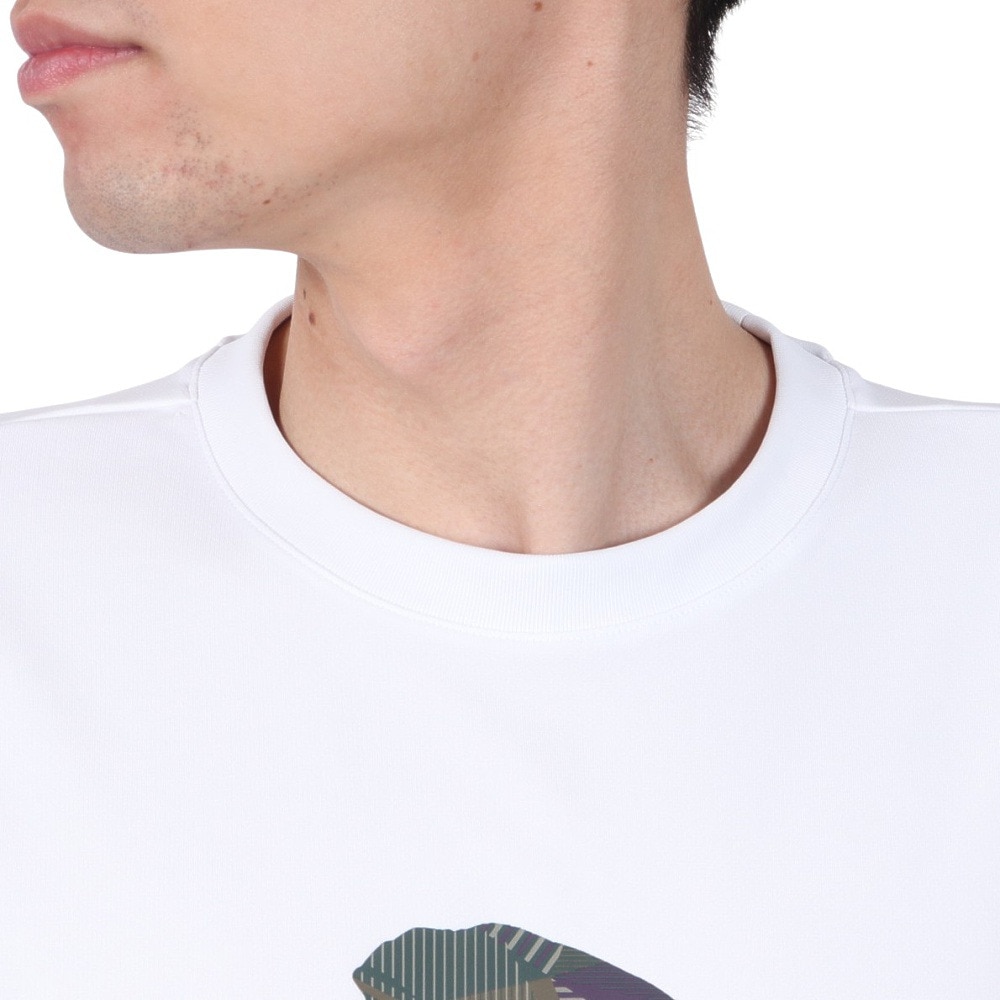 エゴザル（EGOZARU）（メンズ、レディース）バスケットボールウェア ワイドジオメトリックロゴ Tシャツ EZSS25UST001C002