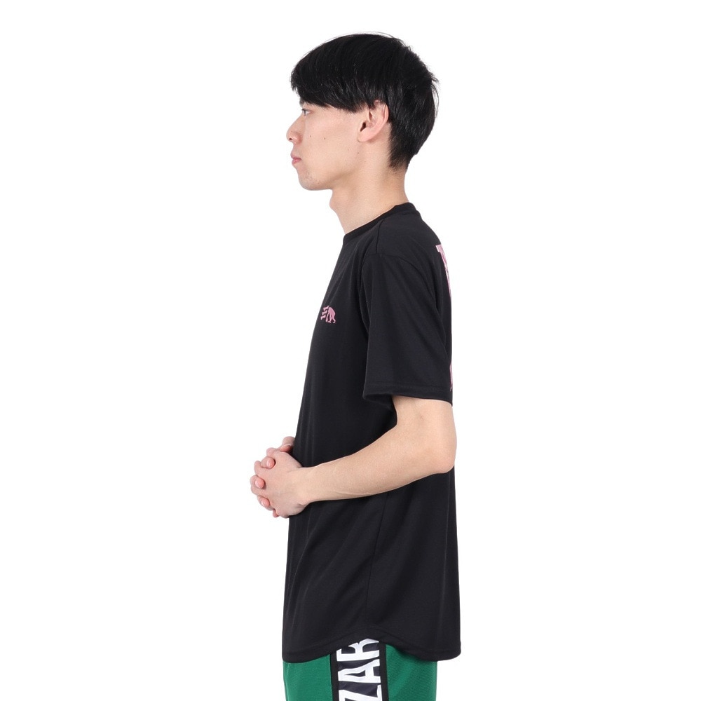 エゴザル（EGOZARU）（メンズ、レディース）バスケットボールウェア ワイドジオメトリックバックプリント Tシャツ EZSS25UST003C001