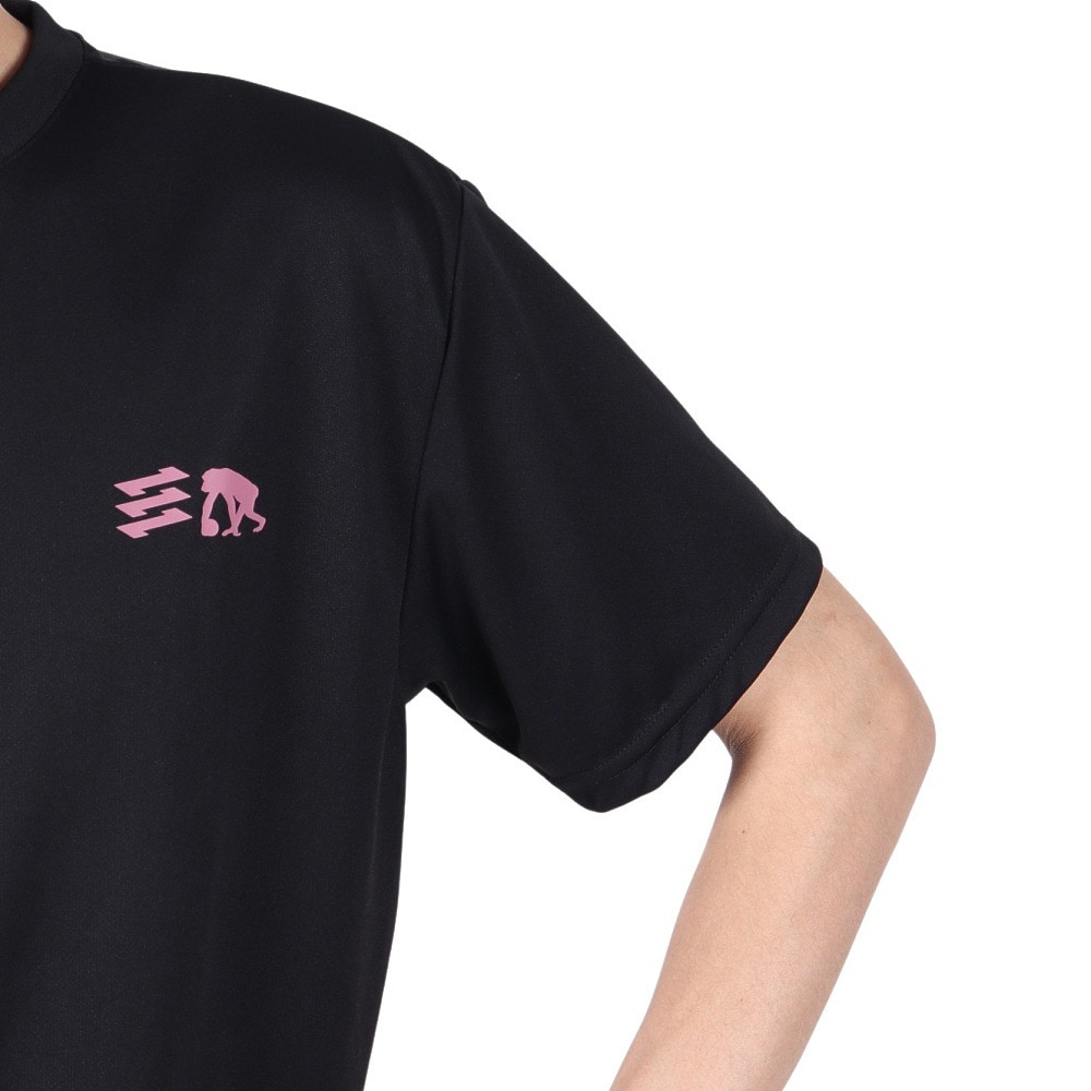 エゴザル（EGOZARU）（メンズ、レディース）バスケットボールウェア ワイドジオメトリックバックプリント Tシャツ EZSS25UST003C001