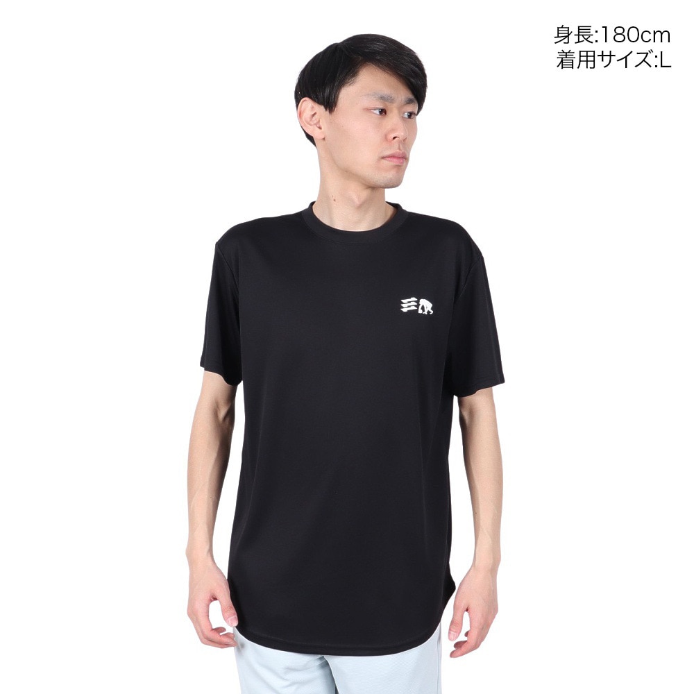 エゴザル（EGOZARU）（メンズ、レディース）バスケットボールウェア ワンポイント デュアルロゴ Tシャツ EZSS25UST004C001