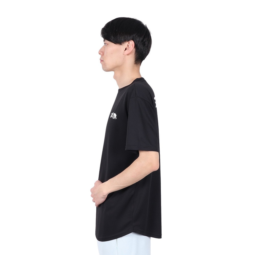 エゴザル（EGOZARU）（メンズ、レディース）バスケットボールウェア ワンポイント デュアルロゴ Tシャツ EZSS25UST004C001