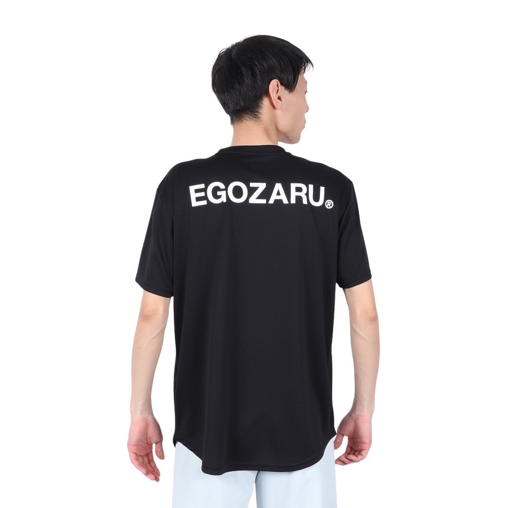 エゴザル（EGOZARU）（メンズ、レディース）バスケットボールウェア ワンポイント デュアルロゴ Tシャツ EZSS25UST004C001