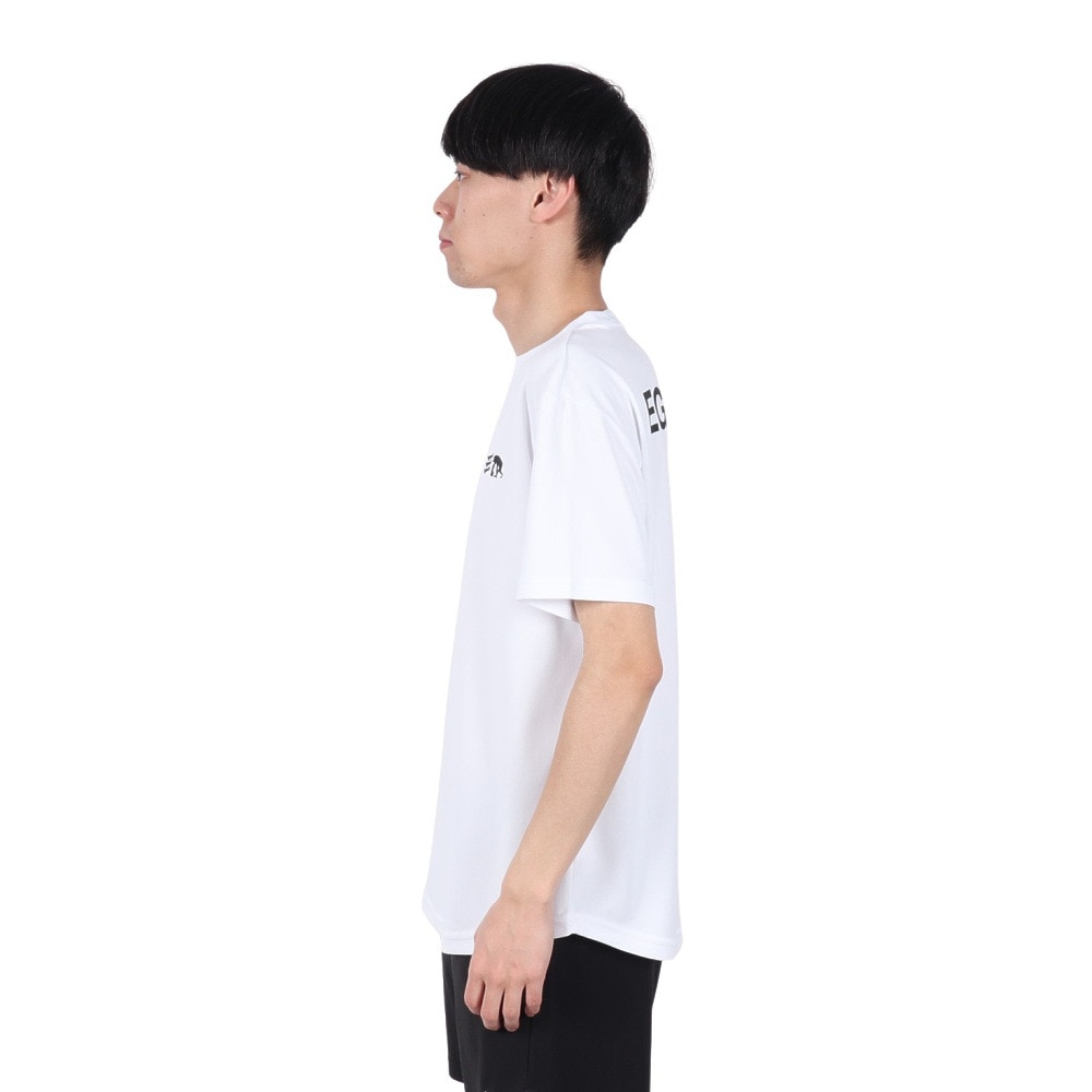 エゴザル（EGOZARU）（メンズ、レディース）バスケットボールウェア ワンポイント デュアルロゴ Tシャツ EZSS25UST004C002