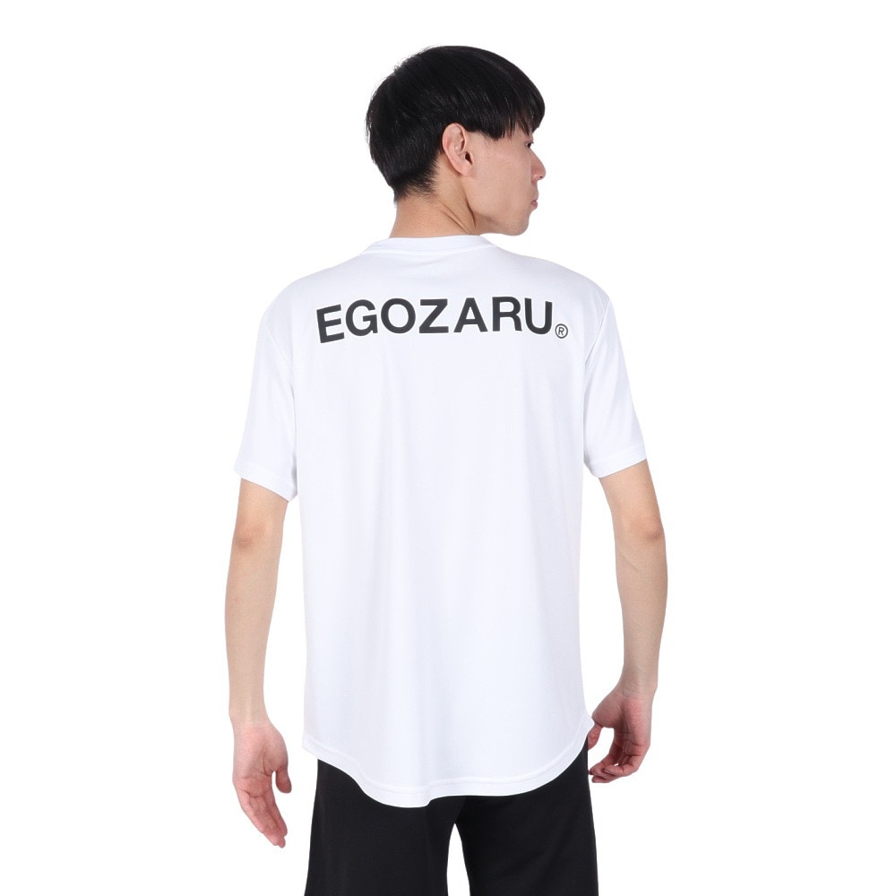 エゴザル（EGOZARU）（メンズ、レディース）バスケットボールウェア ワンポイント デュアルロゴ Tシャツ EZSS25UST004C002