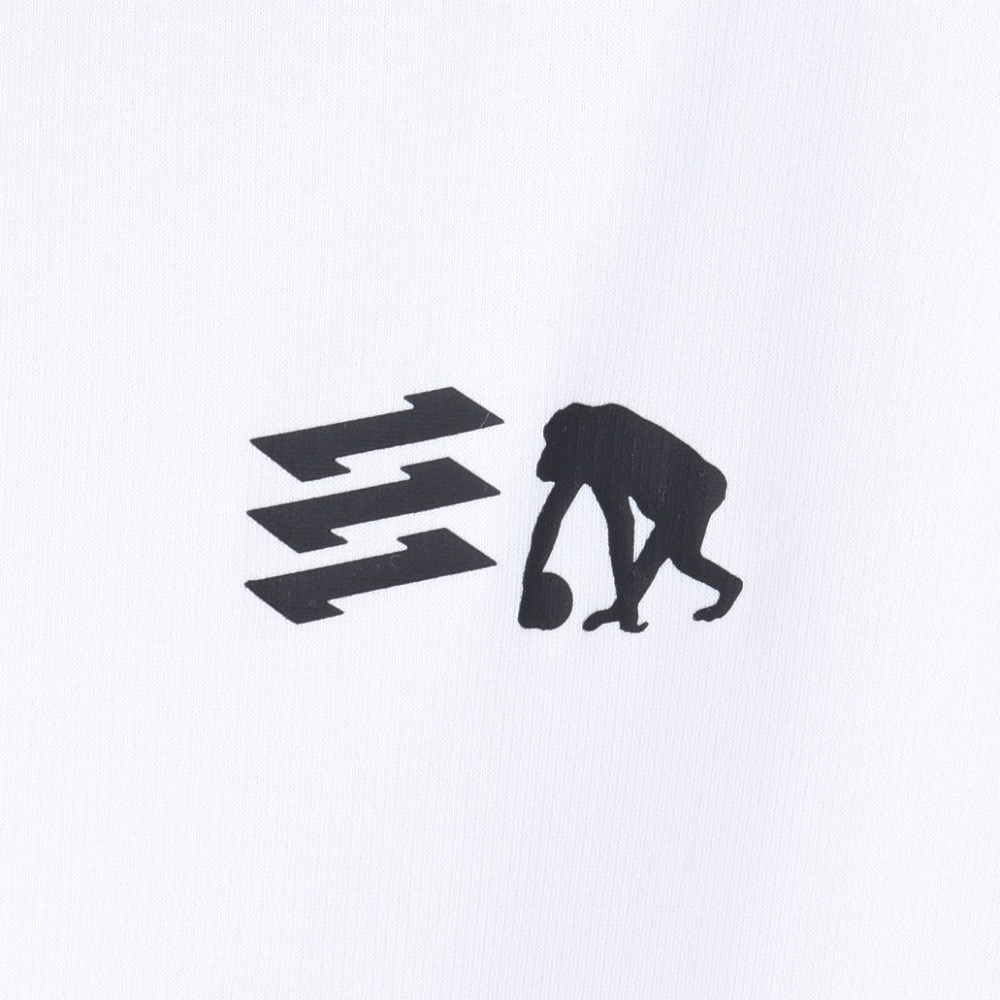 エゴザル（EGOZARU）（メンズ、レディース）バスケットボールウェア ワンポイント デュアルロゴ Tシャツ EZSS25UST004C002