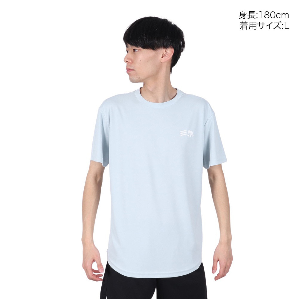 エゴザル（EGOZARU）（メンズ、レディース）バスケットボールウェア ワンポイント デュアルロゴ Tシャツ EZSS25UST004C029