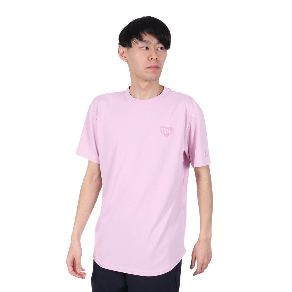 エゴザル（EGOZARU）（メンズ、レディース）バスケットボールウェア ハートロゴ Tシャツ EZSS25UST007C134