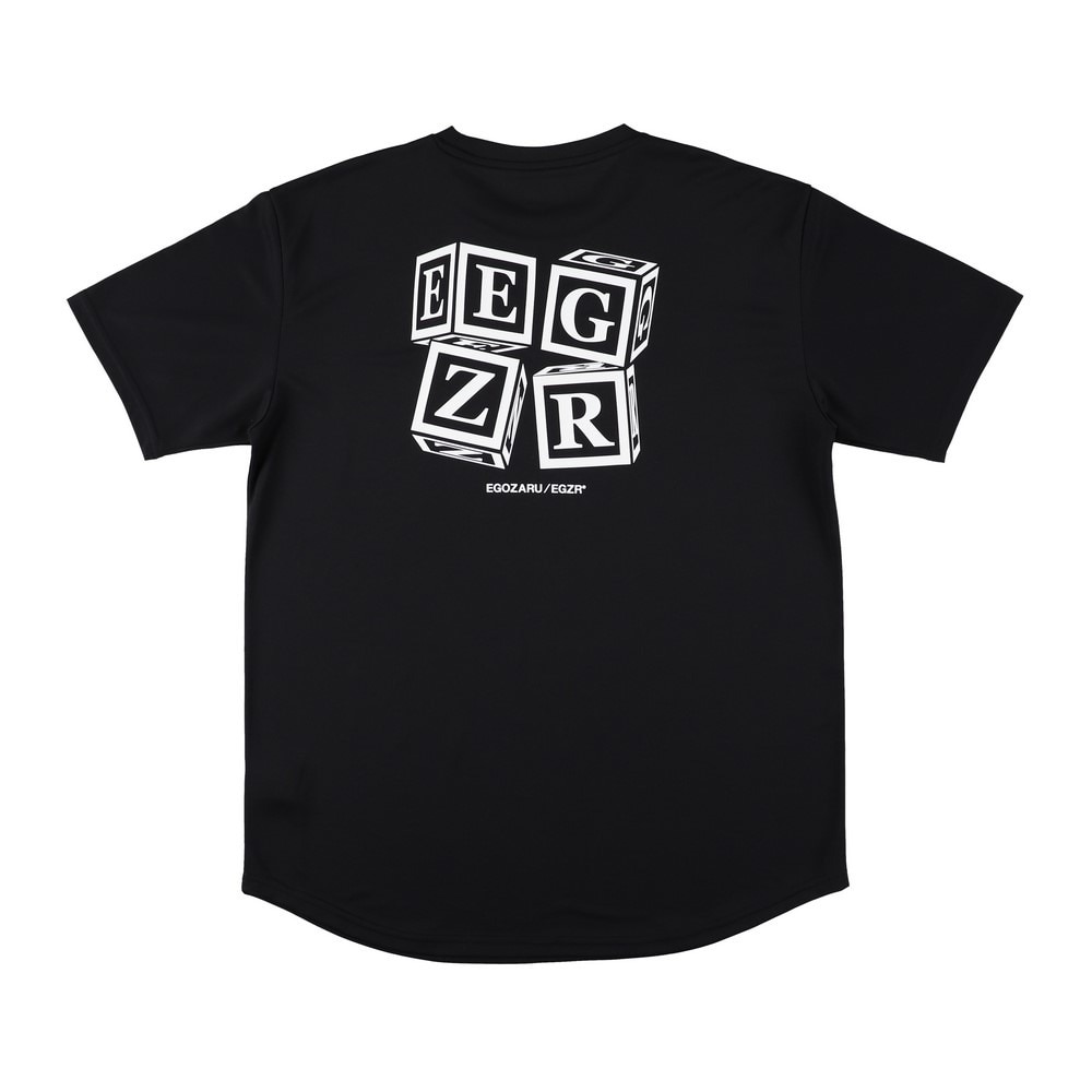 エゴザル（EGOZARU）（メンズ、レディース）バスケットボールウェア キューブバックプリントTシャツ EZSS25UST009C001