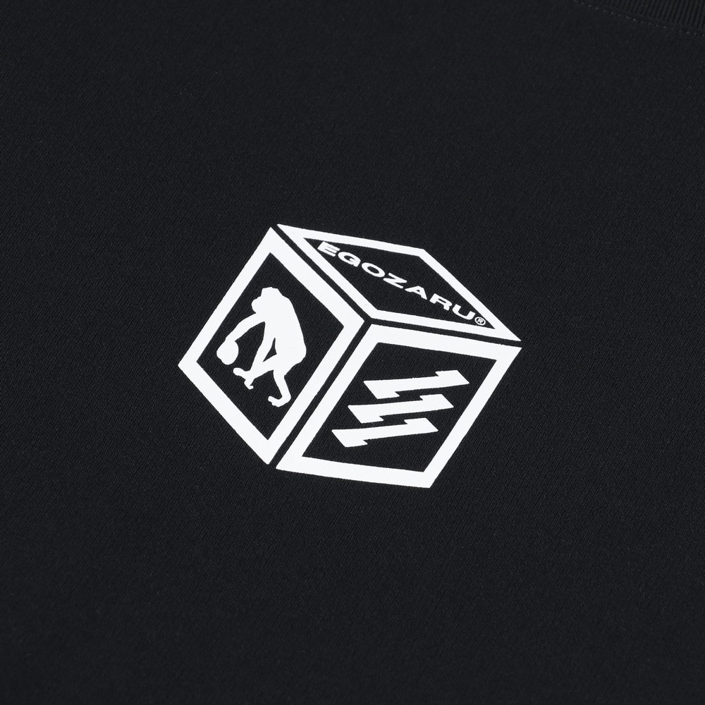 エゴザル（EGOZARU）（メンズ、レディース）バスケットボールウェア キューブバックプリントTシャツ EZSS25UST009C001