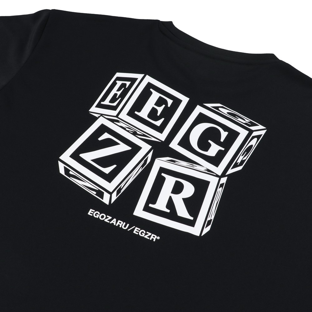 エゴザル（EGOZARU）（メンズ、レディース）バスケットボールウェア キューブバックプリントTシャツ EZSS25UST009C001