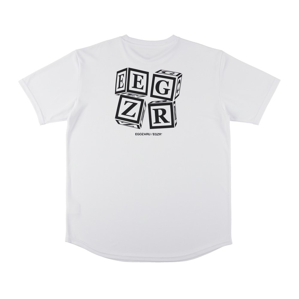 エゴザル（EGOZARU）（メンズ、レディース）バスケットボールウェア キューブバックプリントTシャツ EZSS25UST009C002
