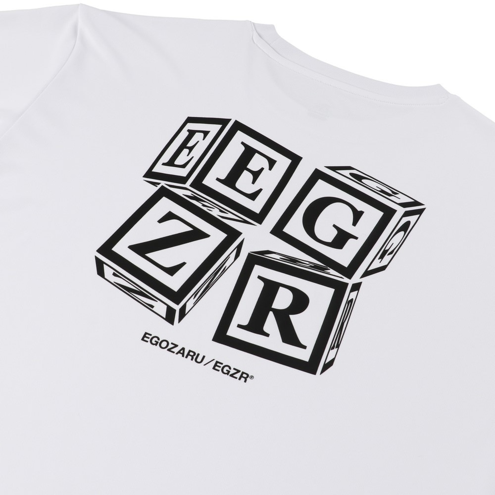 エゴザル（EGOZARU）（メンズ、レディース）バスケットボールウェア キューブバックプリントTシャツ EZSS25UST009C002