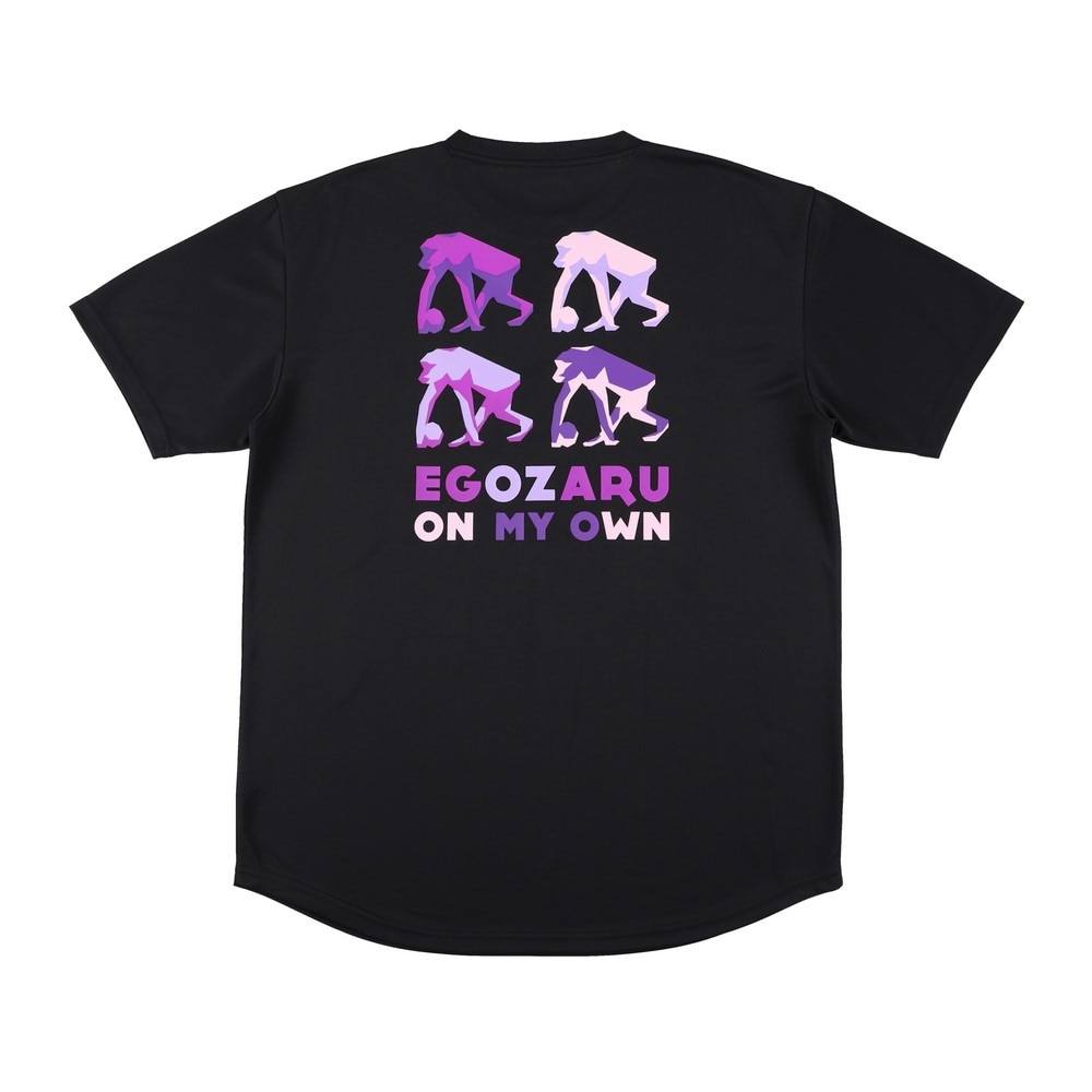 エゴザル（EGOZARU）（メンズ、レディース）バスケットボールウェア ポリゴンバックプリントTシャツ EZSS25UST014C001