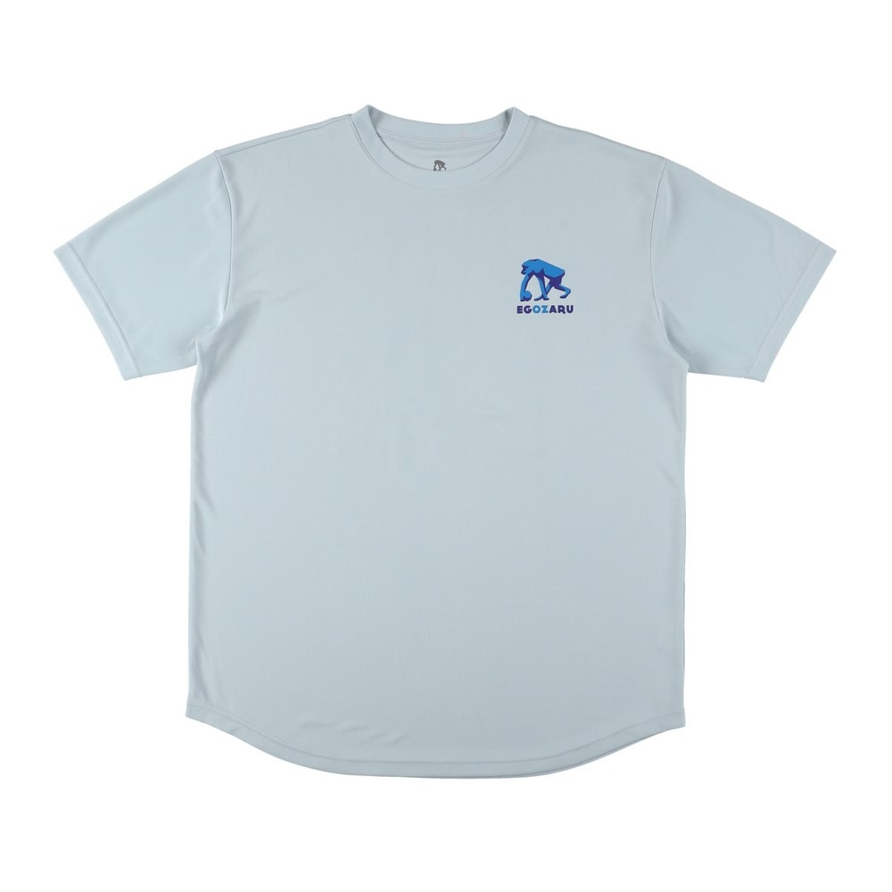 エゴザル（EGOZARU）（メンズ、レディース）バスケットボールウェア ポリゴンバックプリントTシャツ EZSS25UST014C029