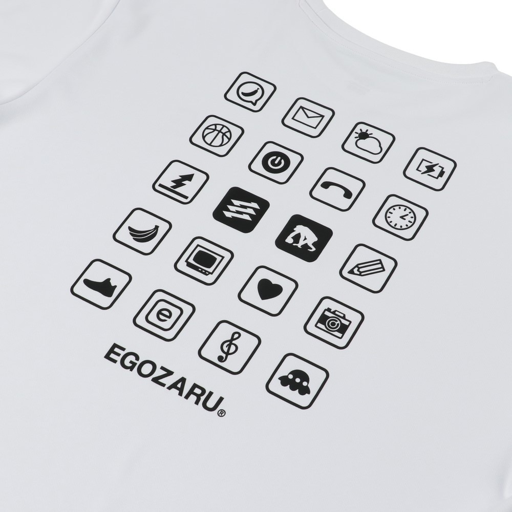 エゴザル（EGOZARU）（メンズ）【新商品】 バスケットボールウェア アイコンバックプリント Tシャツ EZSS25UST023C002