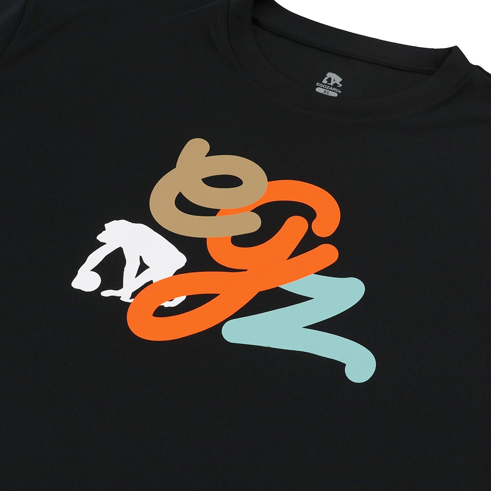 エゴザル（EGOZARU）（メンズ、レディース）バスケットボールウェア マルチスクリプトTシャツ EZSS25UST025C001