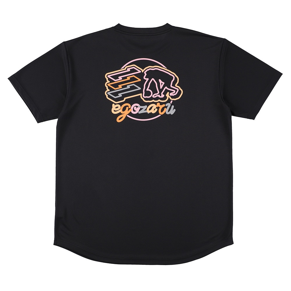 エゴザル（EGOZARU）（メンズ、レディース）バスケットボールウェア マルチスクリプトデュアルロゴTシャツ EZSS25UST027C001