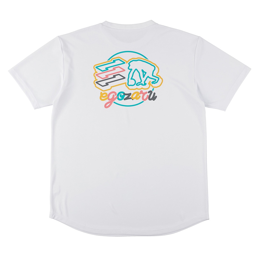 エゴザル（EGOZARU）（メンズ、レディース）バスケットボールウェア マルチスクリプトデュアルロゴTシャツ EZSS25UST027C002