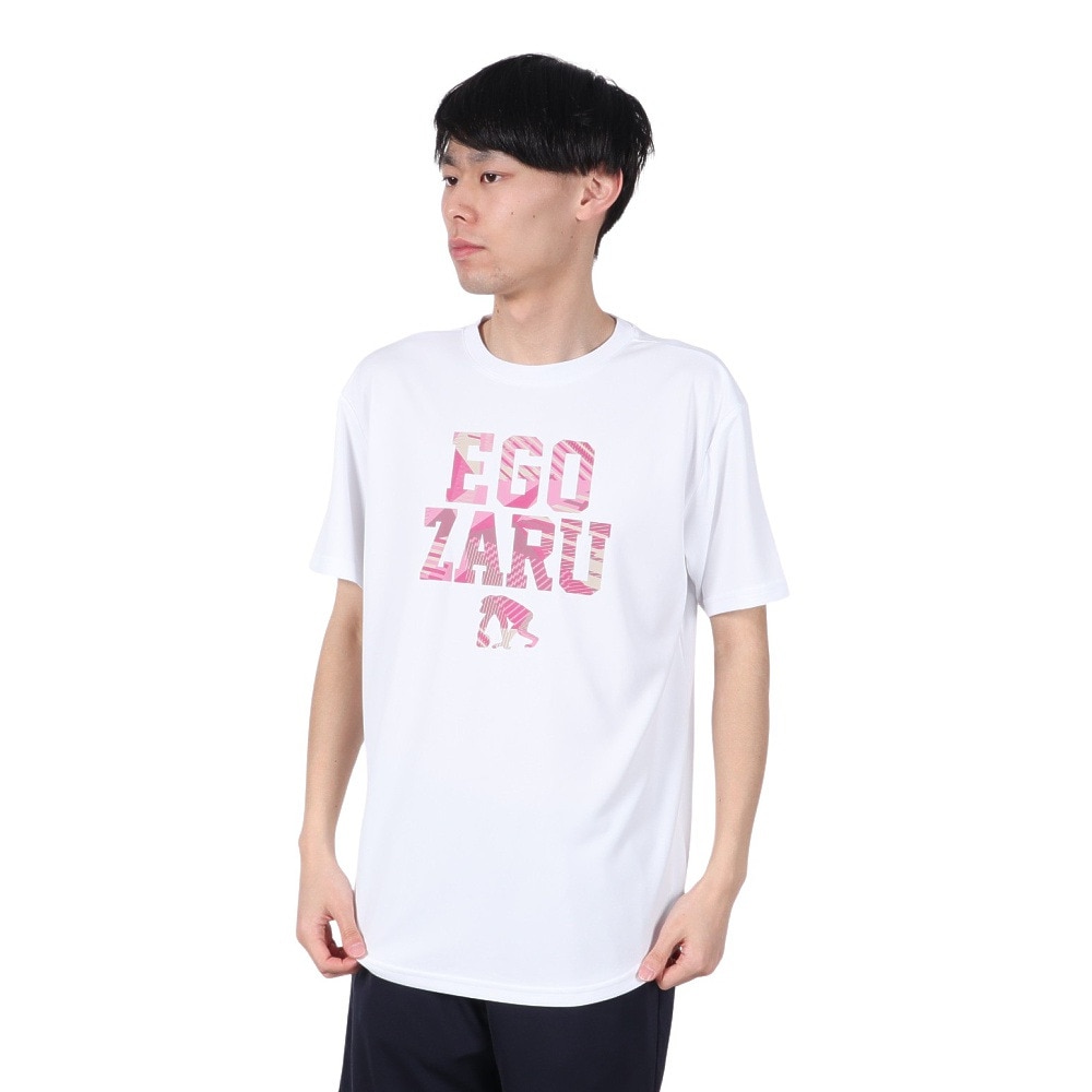エゴザル（EGOZARU）（メンズ、レディース）バスケットボールウェア ワイドジオメトリックブロック Tシャツ EZSS25UST002C002