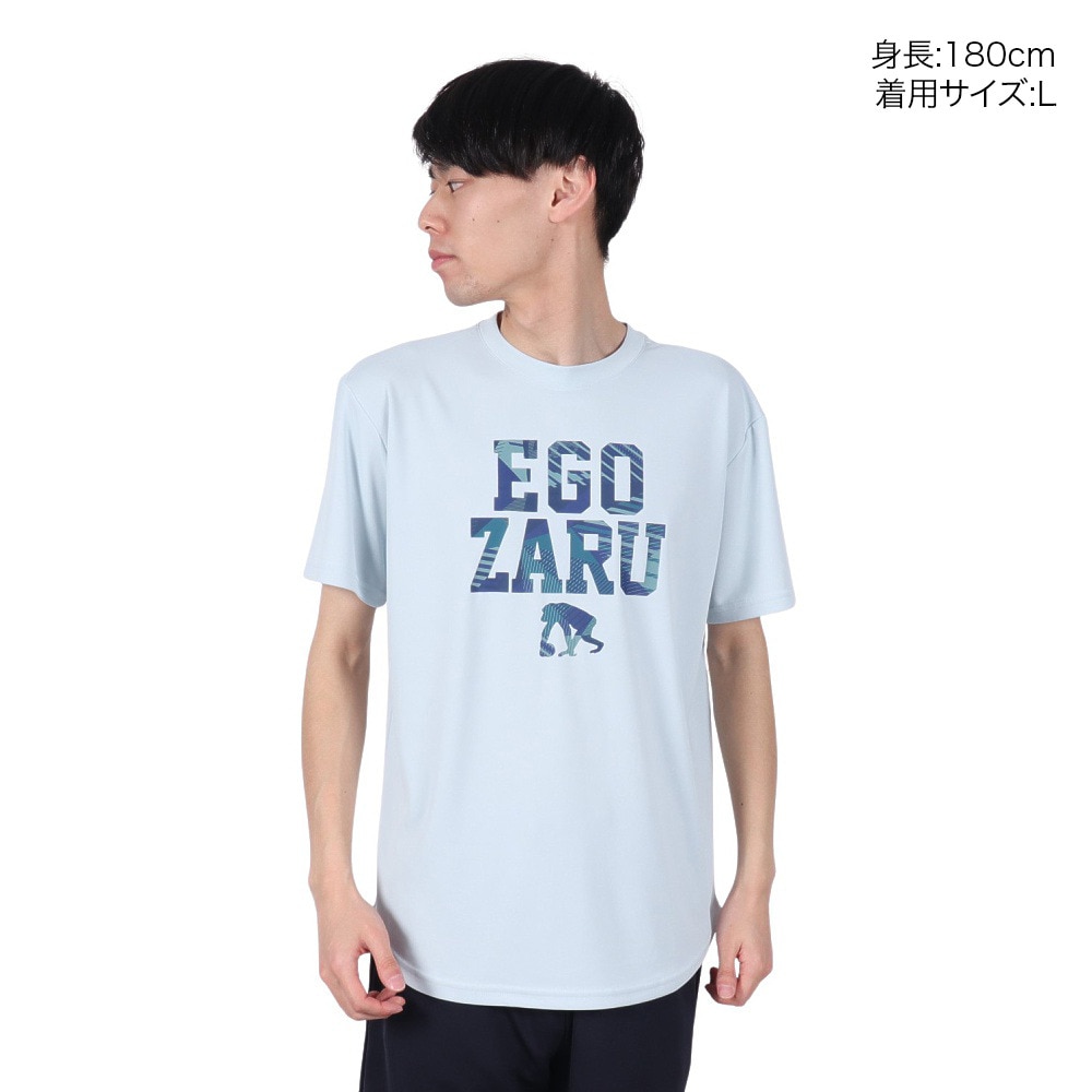 エゴザル（EGOZARU）（メンズ、レディース）バスケットボールウェア ワイドジオメトリックブロック Tシャツ EZSS25UST002C029