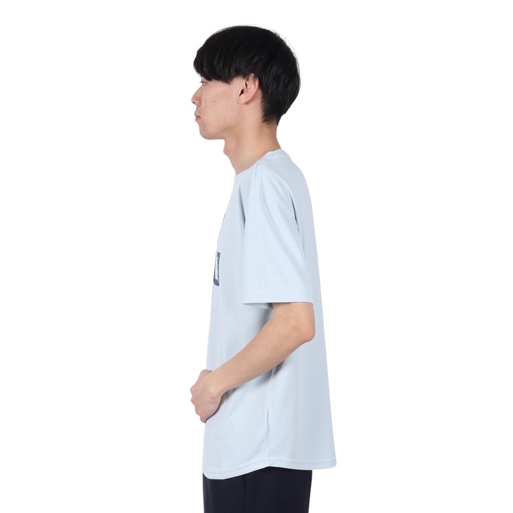 エゴザル（EGOZARU）（メンズ、レディース）バスケットボールウェア ワイドジオメトリックブロック Tシャツ EZSS25UST002C029