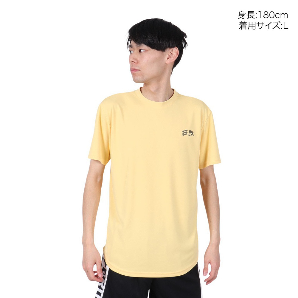 エゴザル（EGOZARU）（メンズ、レディース）バスケットボールウェア ワイドジオメトリックバックプリント Tシャツ EZSS25UST003C133