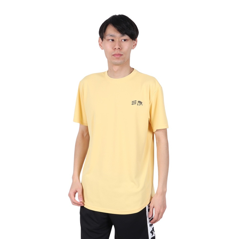 エゴザル（EGOZARU）（メンズ、レディース）バスケットボールウェア ワイドジオメトリックバックプリント Tシャツ EZSS25UST003C133