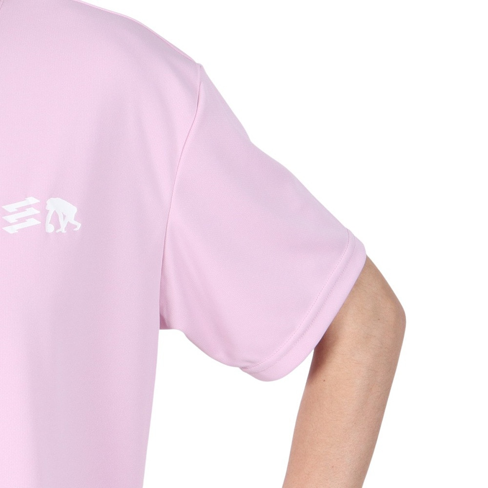 エゴザル（EGOZARU）（メンズ、レディース）バスケットボールウェア ワンポイント デュアルロゴ Tシャツ EZSS25UST004C134